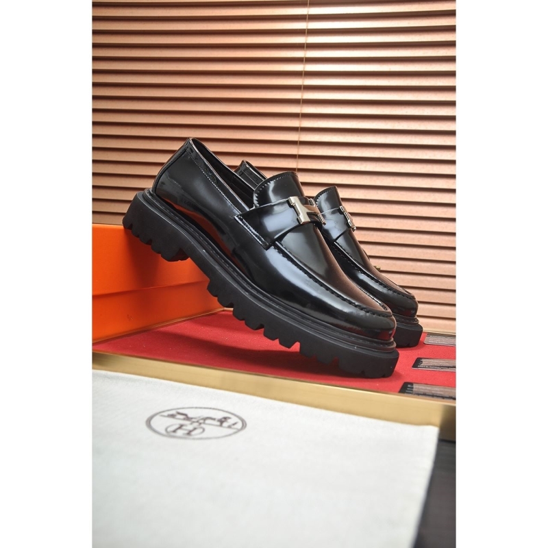 H**mes leather shoes